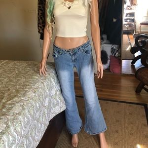 Tilt Low Rise Flare Jeans Size 7